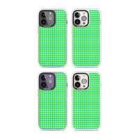 Neon Lime & Turquoise Houndstooth
