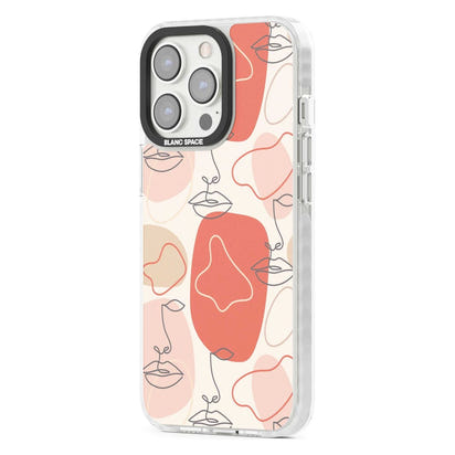 Abstract Face Line Art