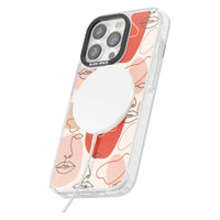 Abstract Face Line Art