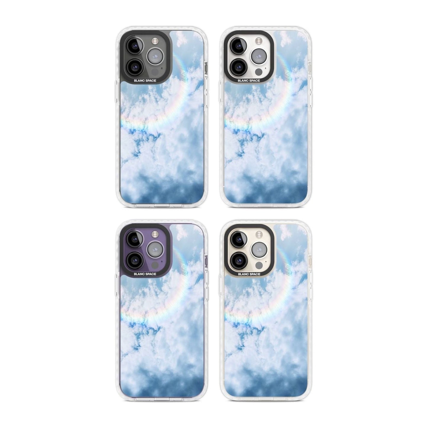 Pastellfarbener Regenbogenhimmel