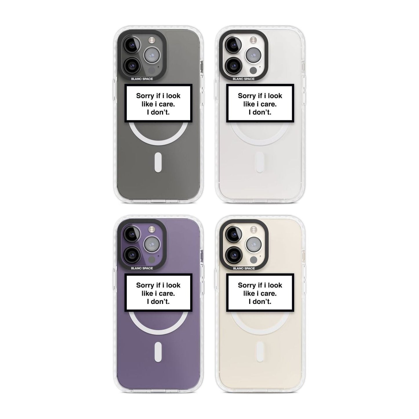 Excusez-moi si j'ai l'air de m'en soucier.