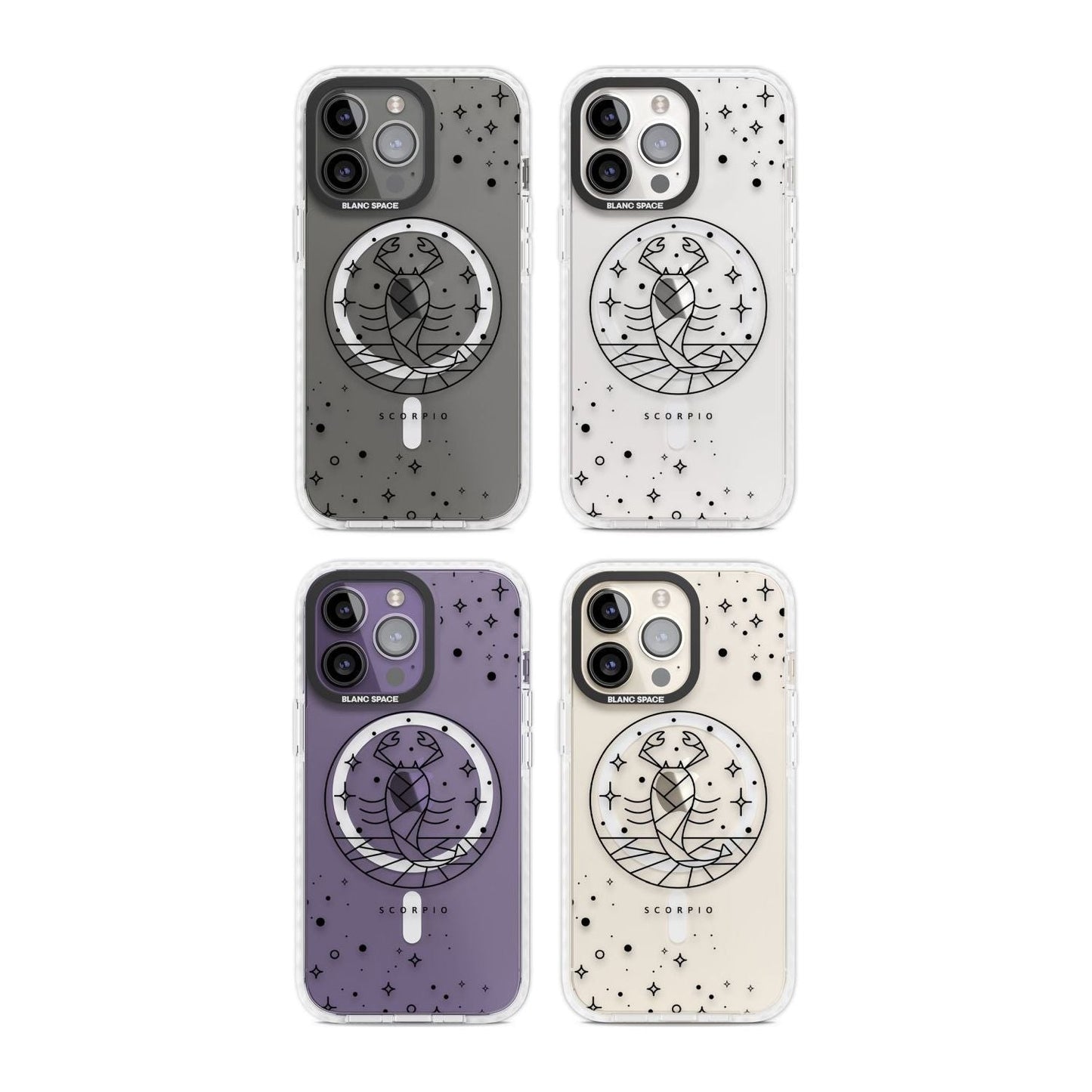 Emblème du Scorpion - Design Cosmique