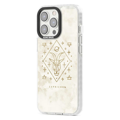 Motif du zodiaque Capricorne en or