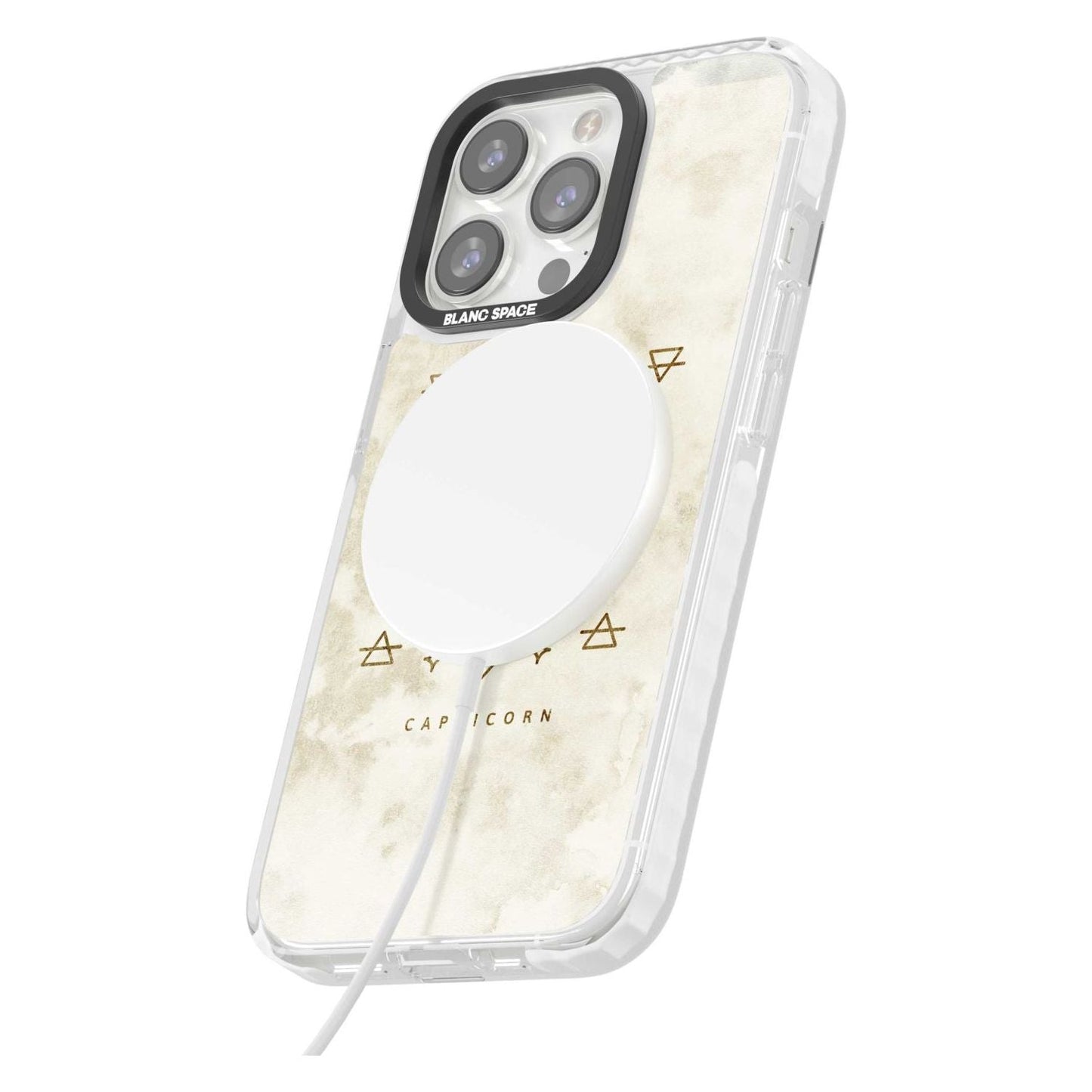 Motif du zodiaque Capricorne en or