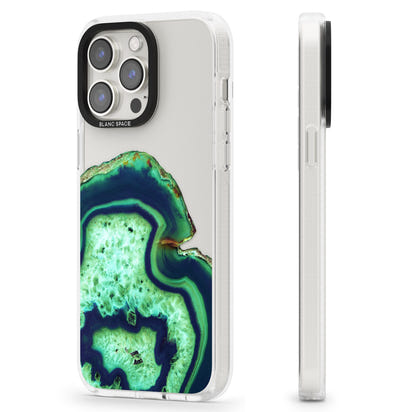 Tranche d'agate émeraude