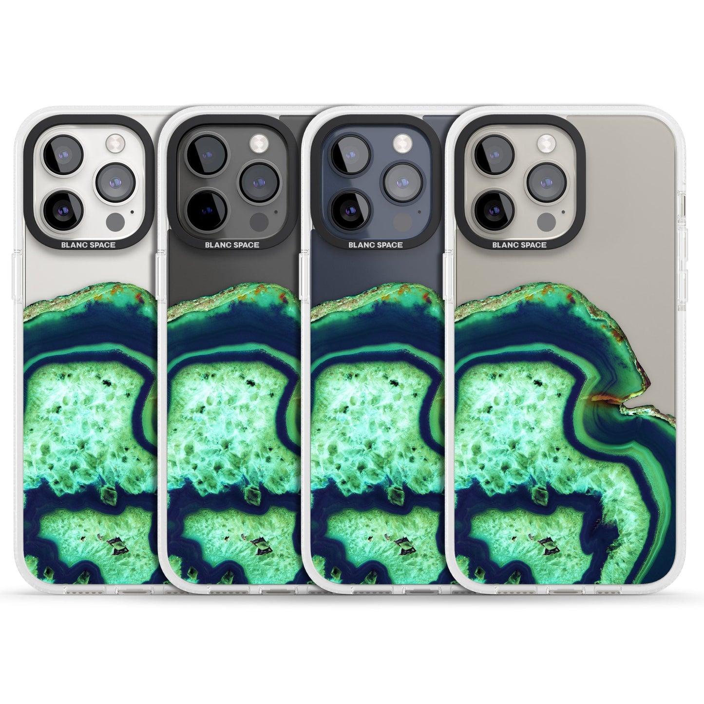 Tranche d'agate émeraude