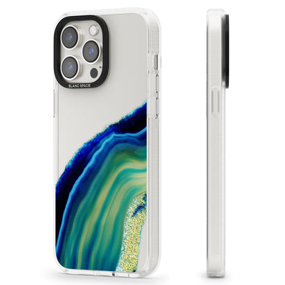 Grüne und blaue Smaragd-Geode