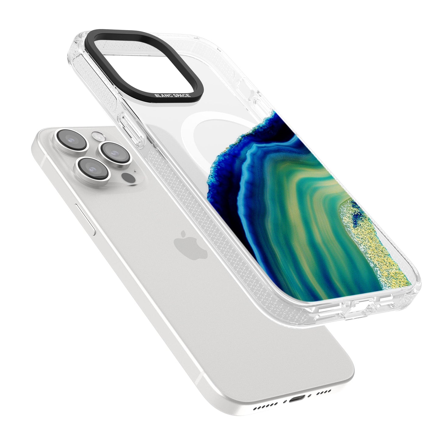 Grüne und blaue Smaragd-Geode