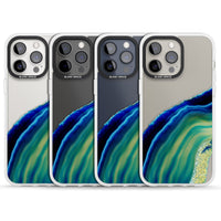 Grüne und blaue Smaragd-Geode