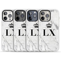 Personalised Initial Crown Marble