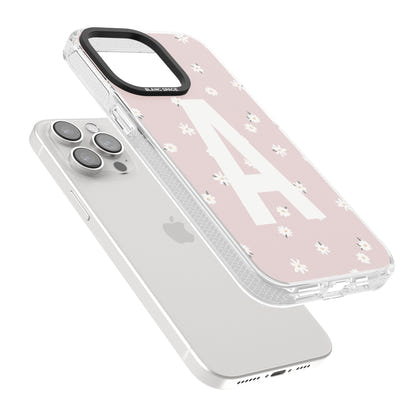 Personalised Pink Daisy Initial