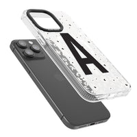 Initiale en gras personnalisée et florale