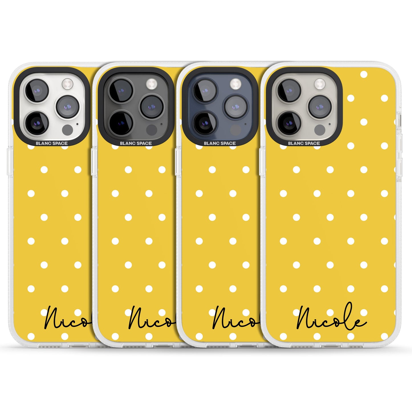 Personalised Yellow Polka Dot