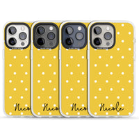 Personalised Yellow Polka Dot