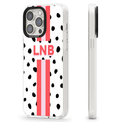 Personalised Polka & Pink Stripe