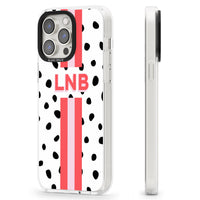 Personalised Polka & Pink Stripe