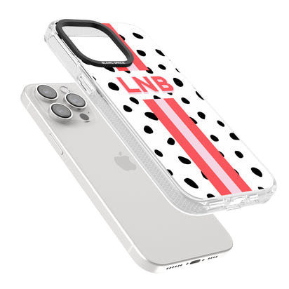 Personalised Polka & Pink Stripe