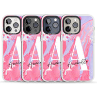 Personalised Pink & Purple Marble