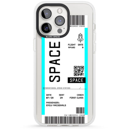 Personalised Space Travel Ticket