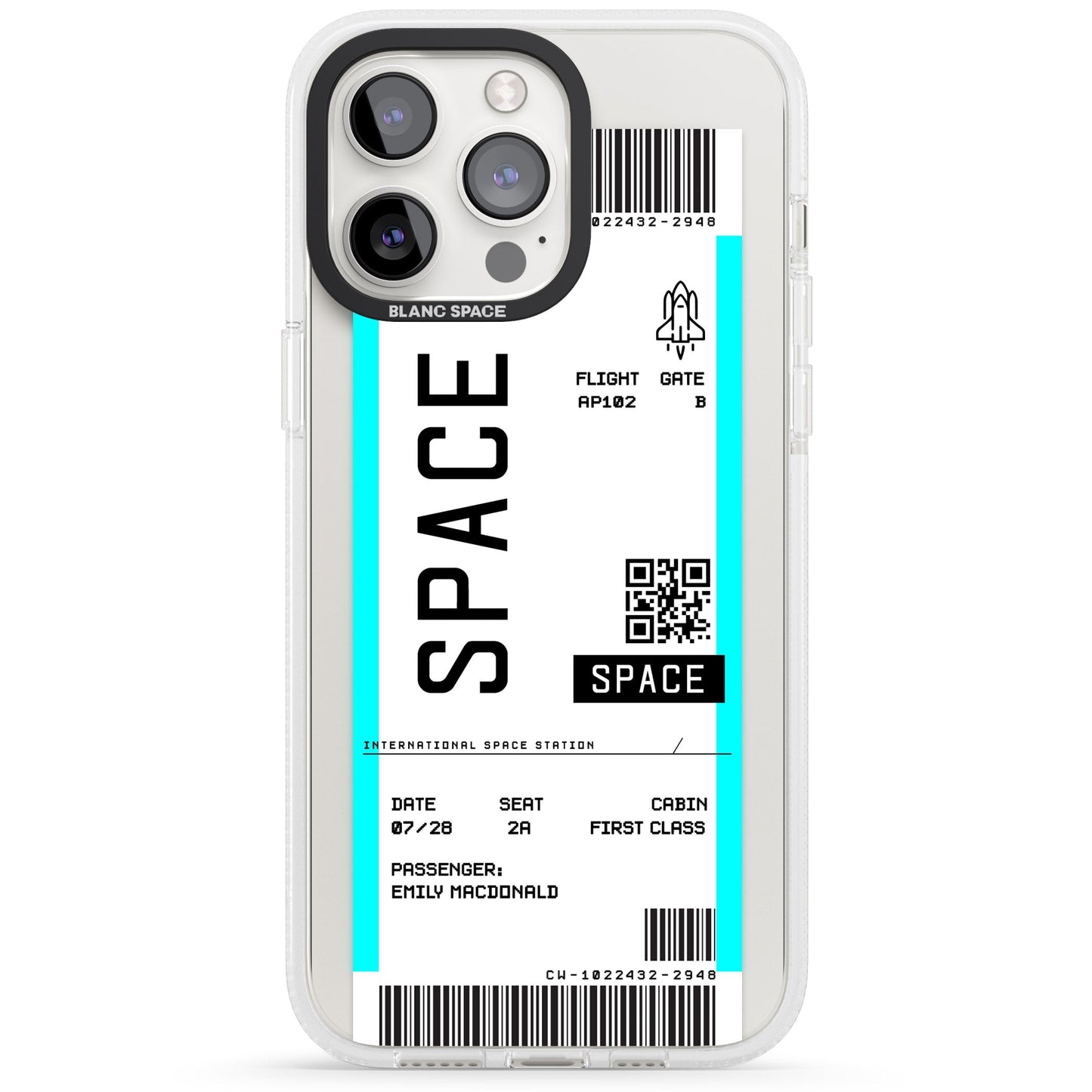 Personalised Space Travel Ticket