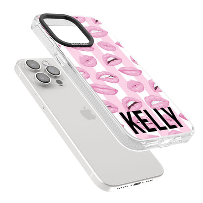 Personalised Pink Stripes & Lips