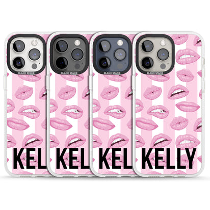 Personalised Pink Stripes & Lips