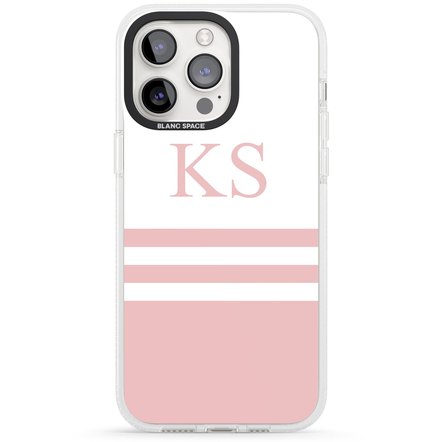 Personalised Pink Stripes & Initials