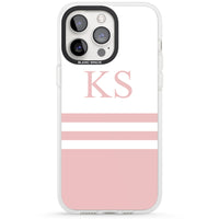 Personalised Pink Stripes & Initials