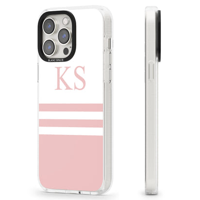 Personalised Pink Stripes & Initials