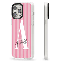 Personalised Pink Stripes Initial