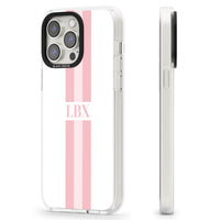 Personalised Minimal Pink Stripe