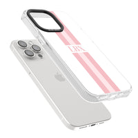 Personalised Minimal Pink Stripe