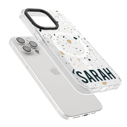 Personalised Terrazzo Blue, Pink, Brown