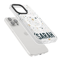 Personalised Terrazzo Blue, Pink, Brown