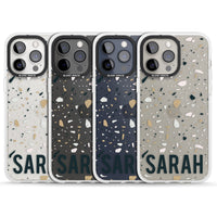 Personalised Terrazzo Blue, Pink, Brown