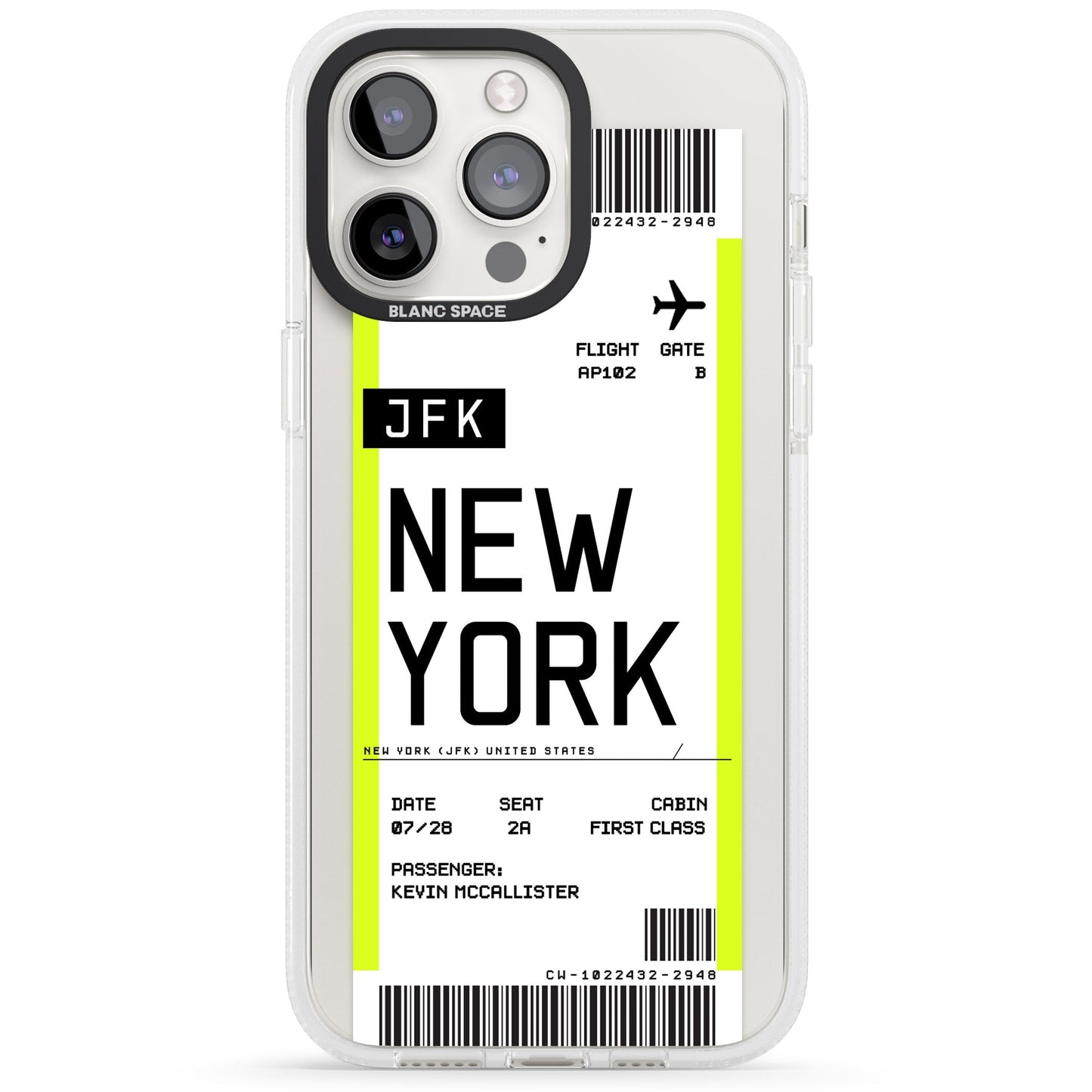 Personalised New York Boarding Pass