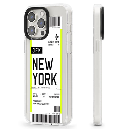 Personalised New York Boarding Pass