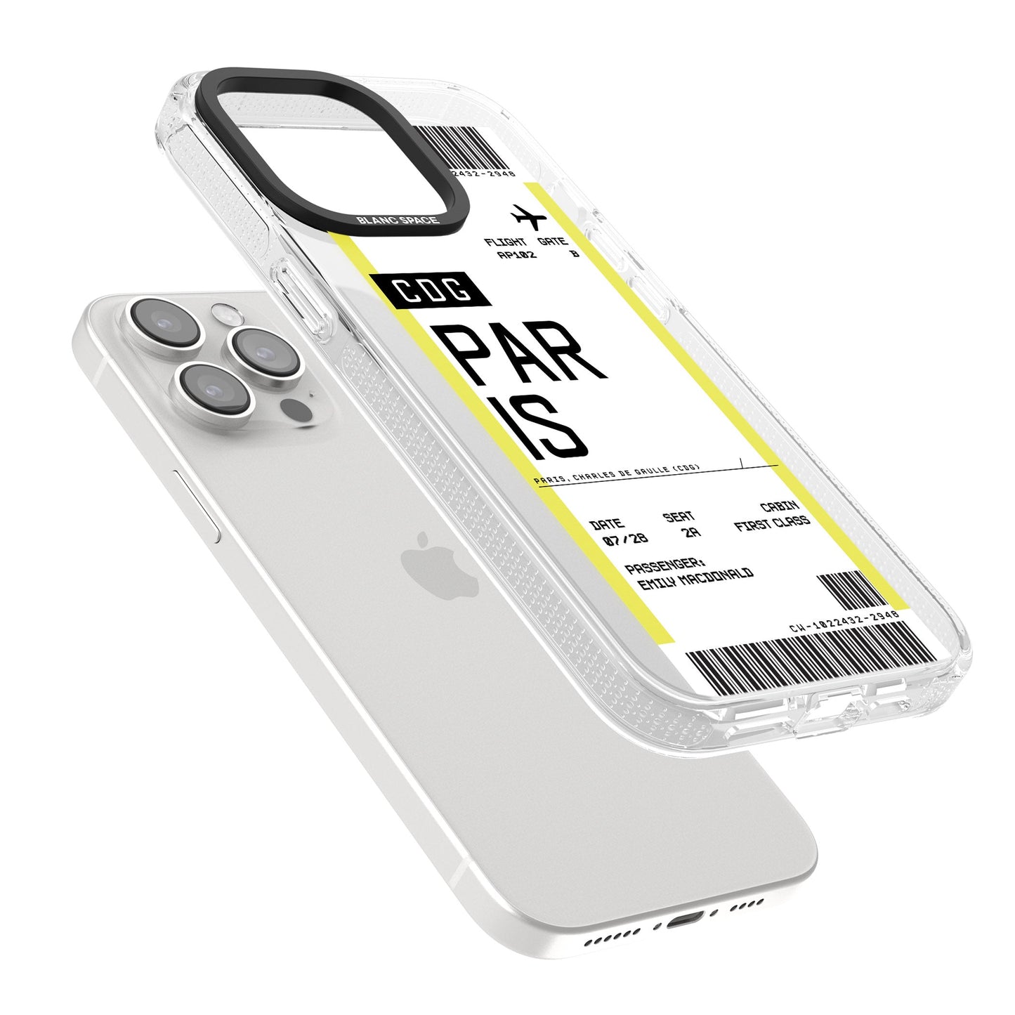 Personalised Paris Boarding Pass