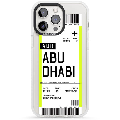 Personalised Abu Dhabi Boarding Pass