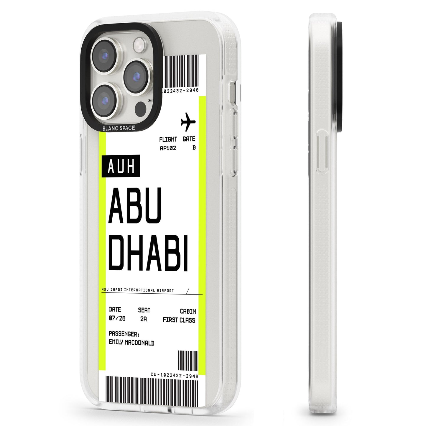 Personalised Abu Dhabi Boarding Pass