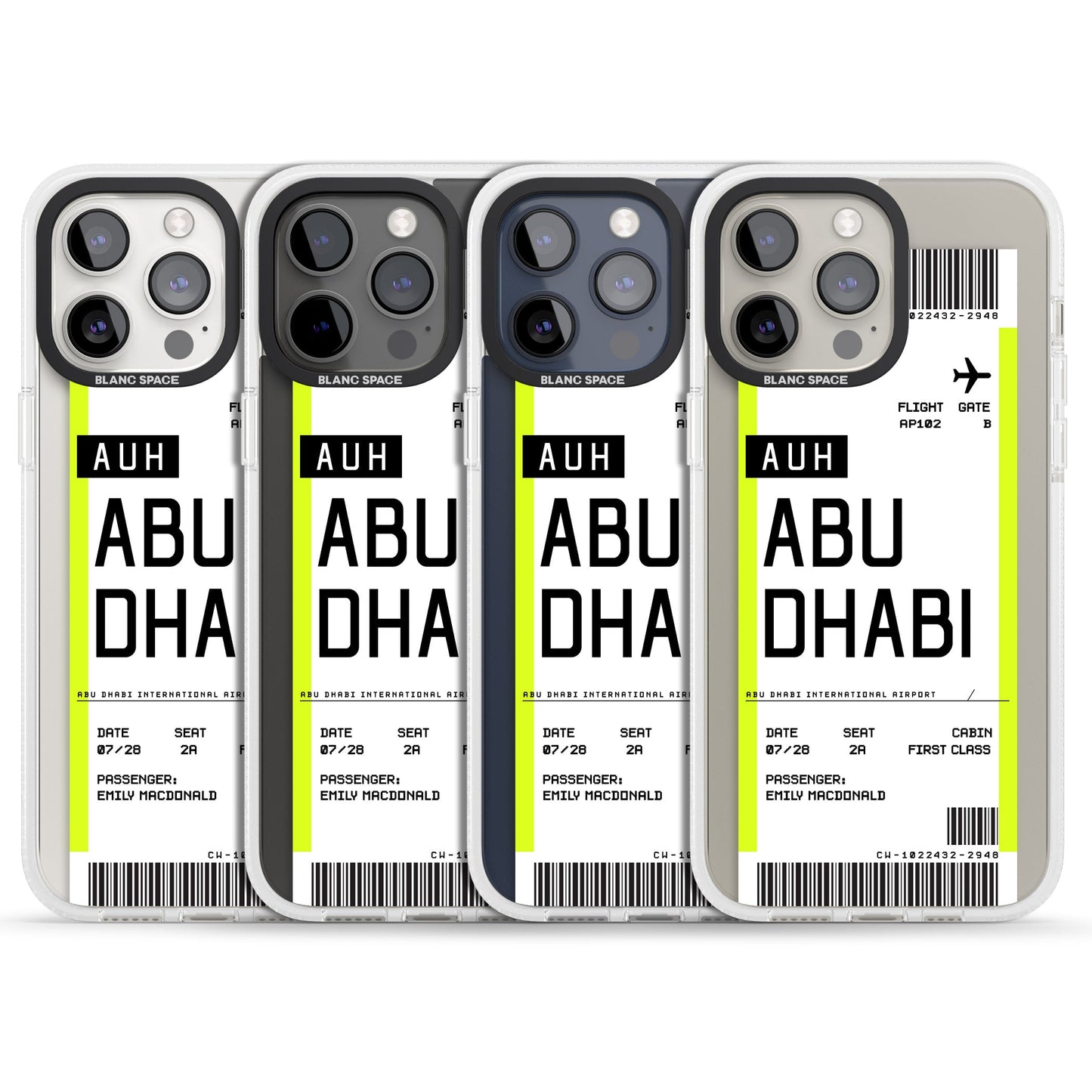 Personalised Abu Dhabi Boarding Pass