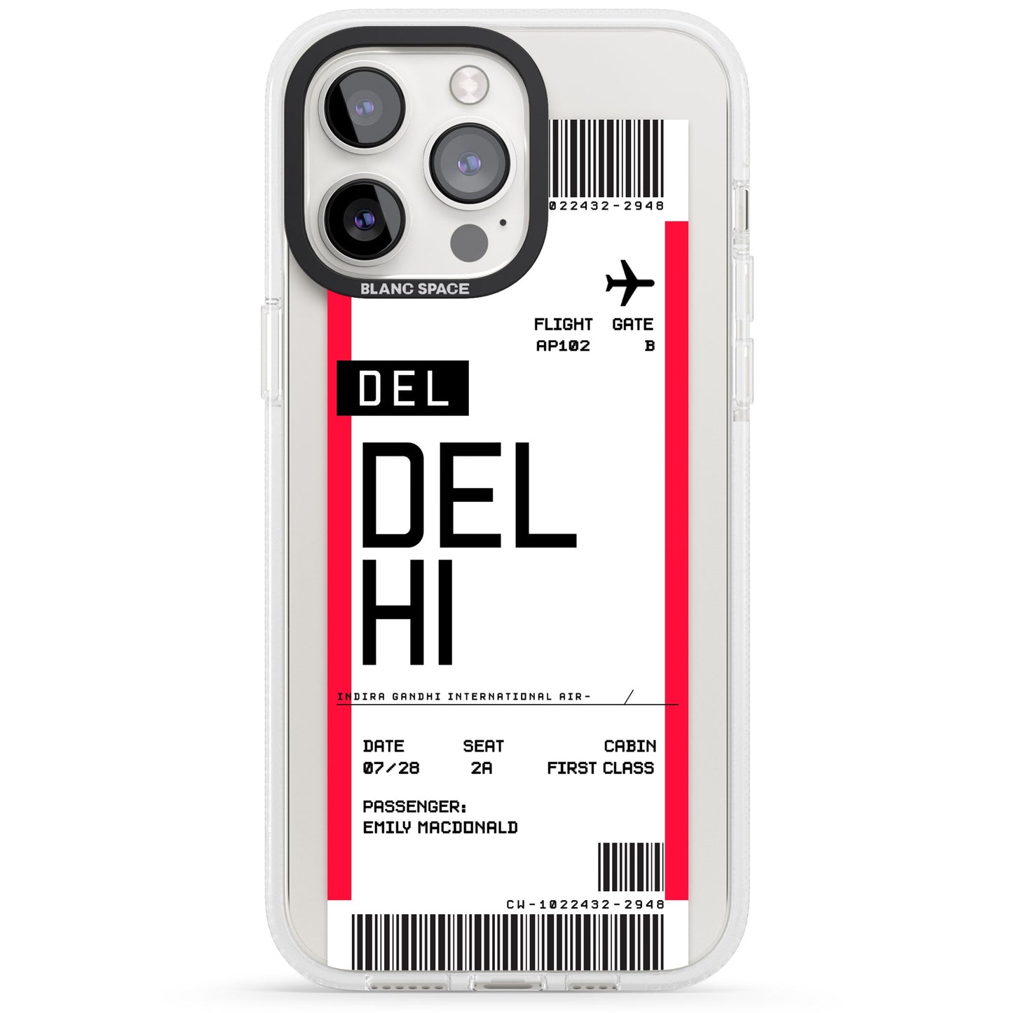 Personalised Delhi Boarding Pass