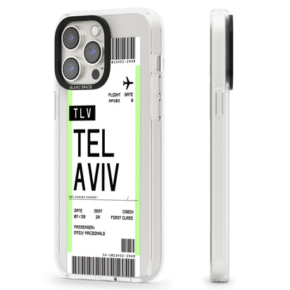 Personalisierte Bordkarte für Tel Aviv