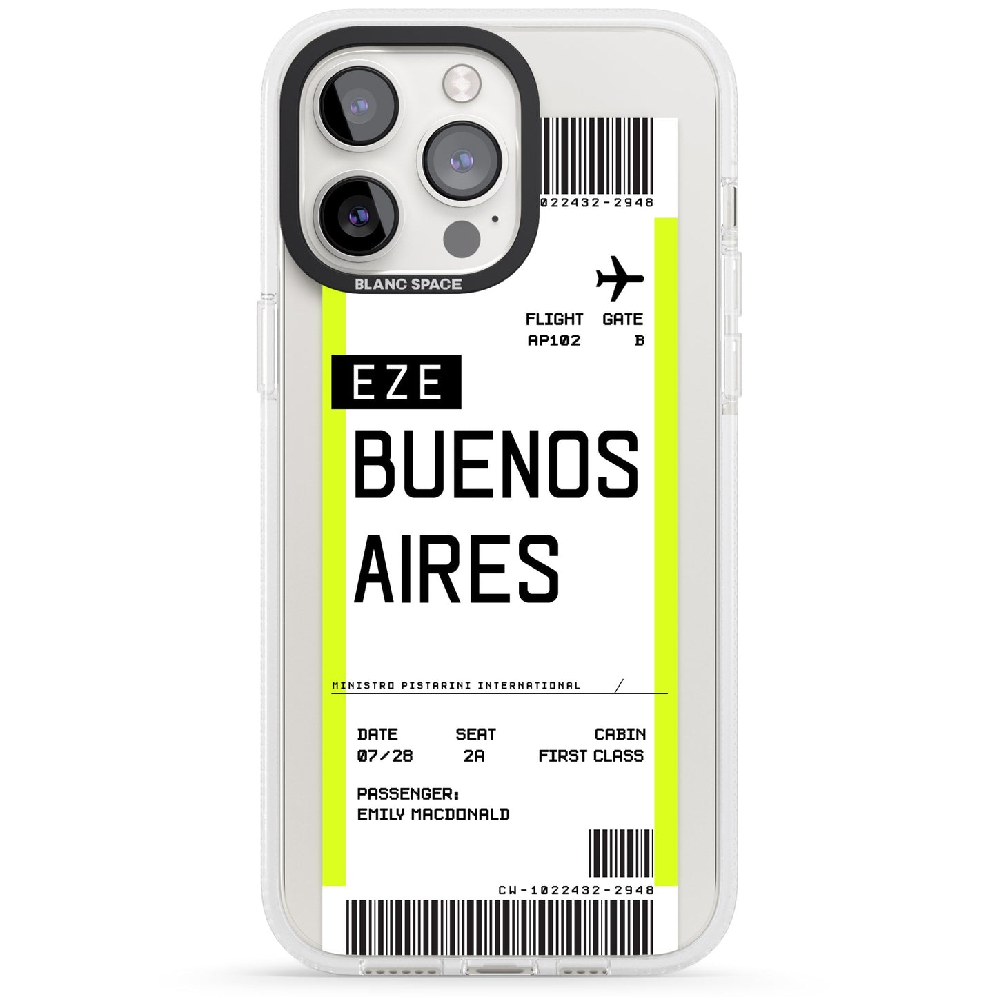 Personalised Buenos Aires Boarding Pass