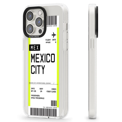 Carte d'embarquement personnalisée pour Mexico