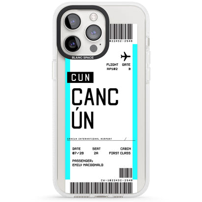 Personalised Cancún Boarding Pass