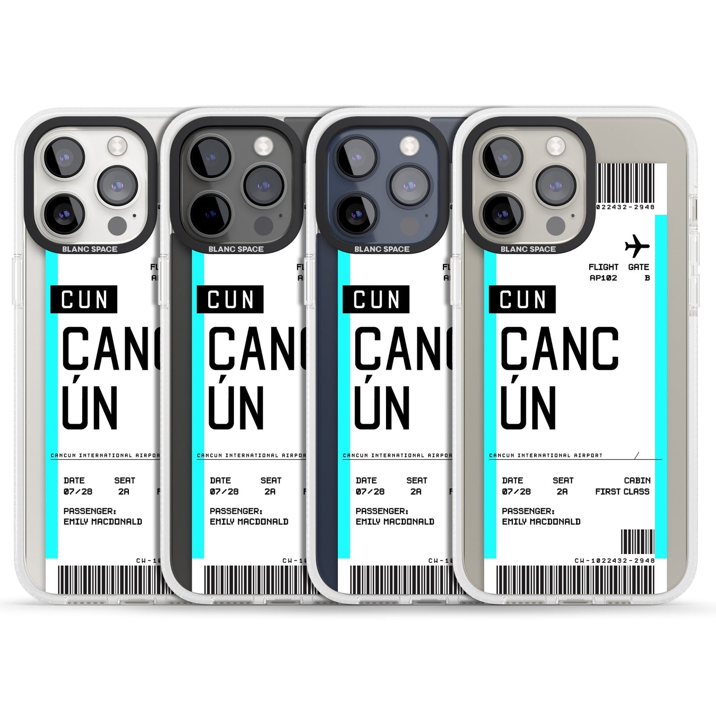 Personalised Cancún Boarding Pass