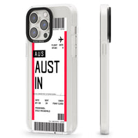 Personalised Austin Boarding Pass