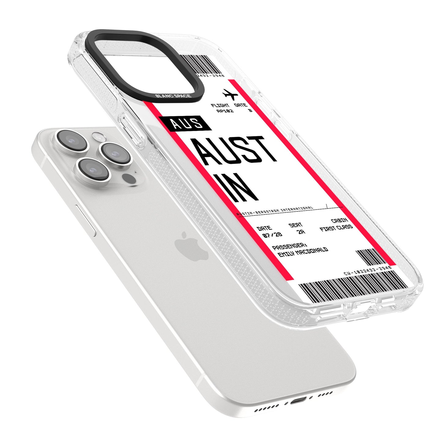 Personalised Austin Boarding Pass