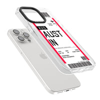 Personalised Austin Boarding Pass
